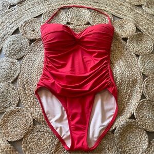 Women's La Blanca Ruched One Piece Swimsuit